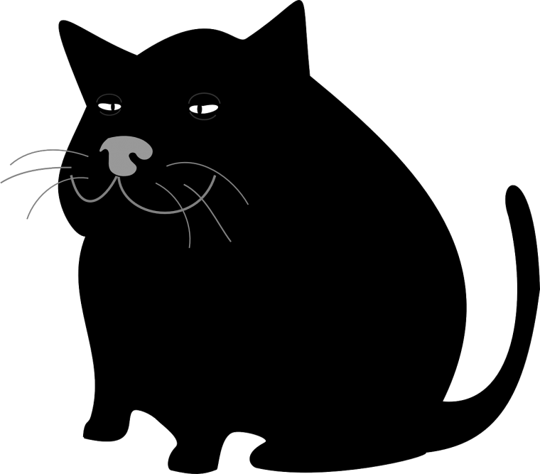 Силуэт морды кота