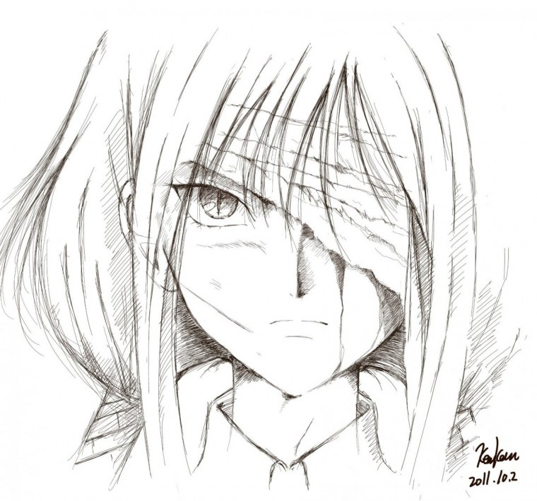 Манга карандашом