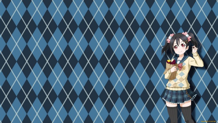 Аниме фон с персонажами