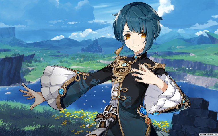 Геншин Импакт голубой пацан