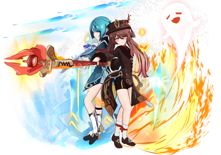 Син цю Геншин арт