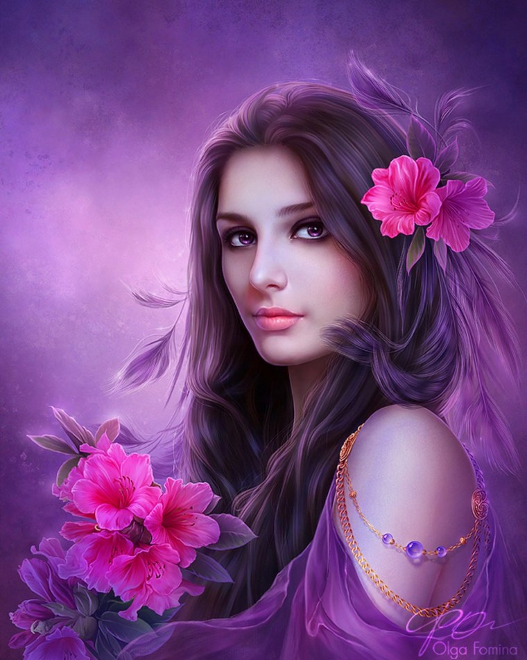 Красивые мистические девушки