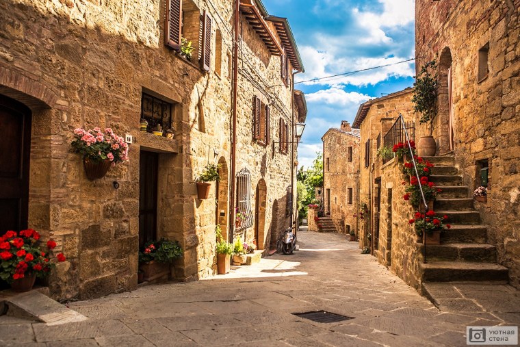 Фреска панно итальянские улочки