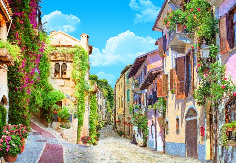 Юг Франции Прованс Арль деревня