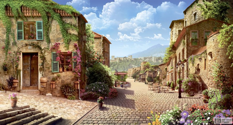 Италия улочки Тоскана