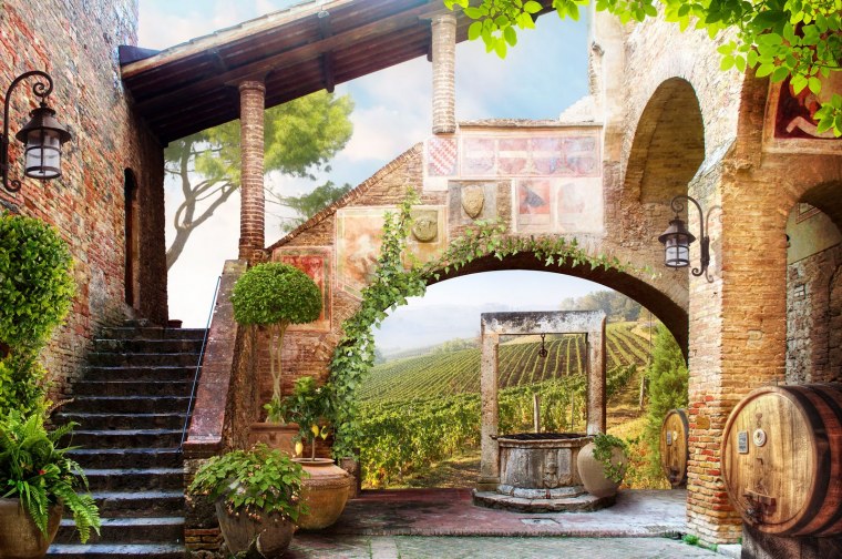 Итальянский дворик Италия
