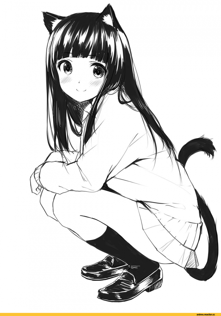 Аниме черно белое