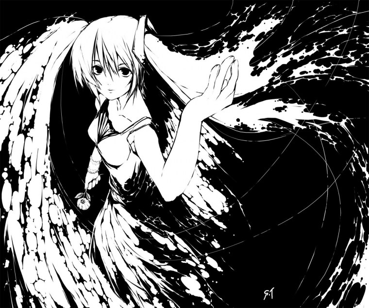 Красивые черно белые арты