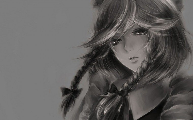 Аниме черно белое