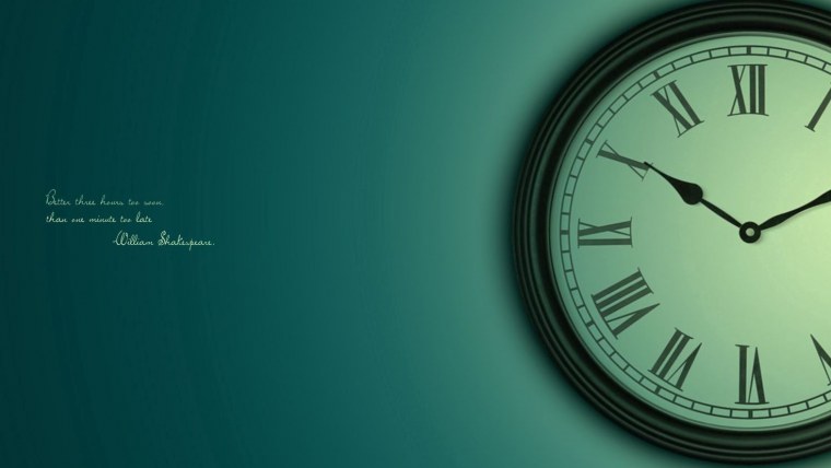 Обои надпись время