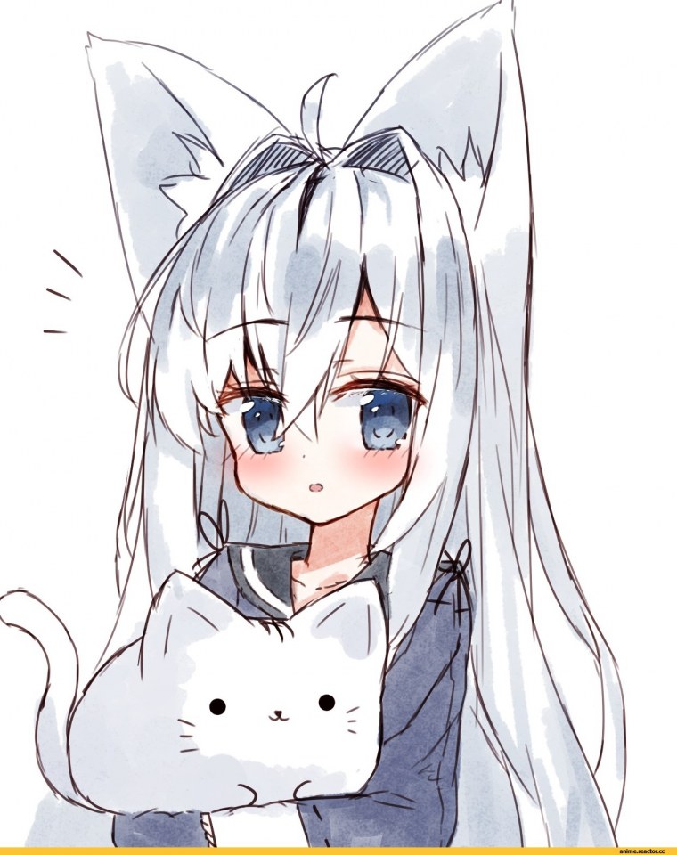 Аниме для срисовки девушки с ушками