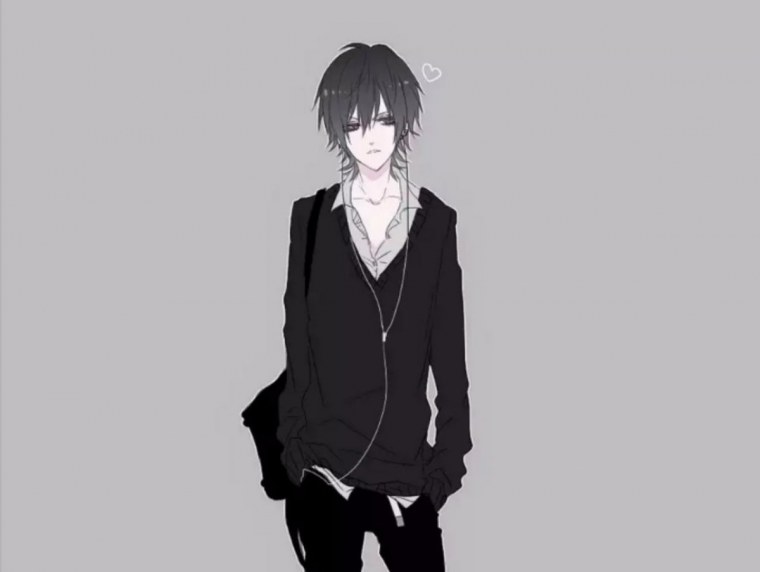 Аниме парень с рюкзаком