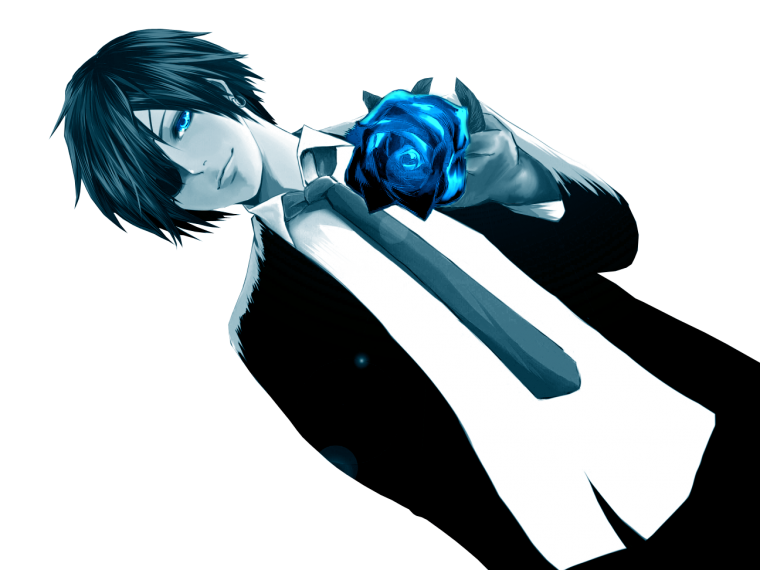 Грустный аниме парень