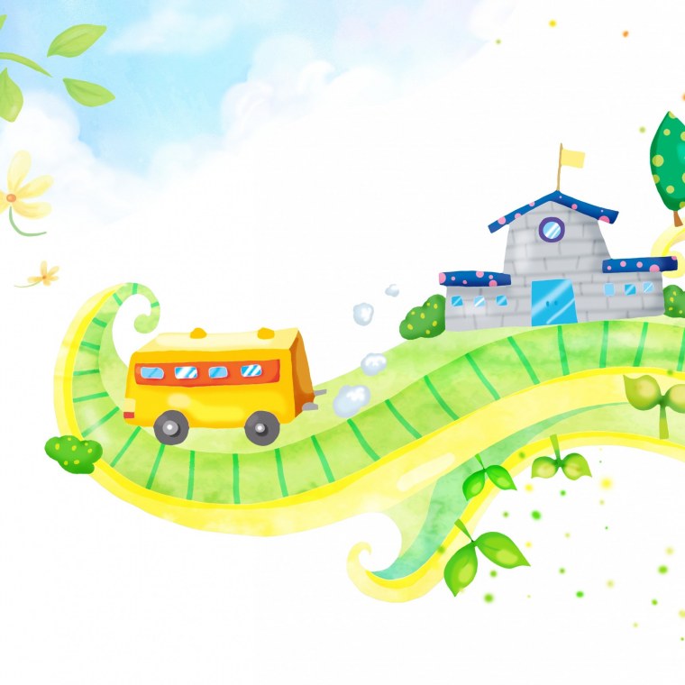 Фон с дорогой мультяшный