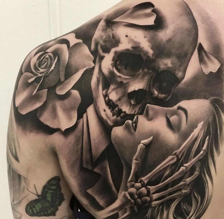 Тату Чикано скелет