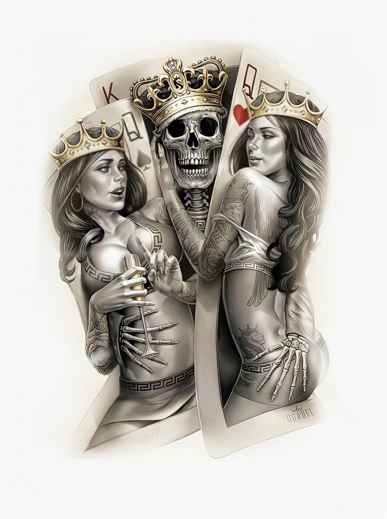 Тату Чикано карты Король