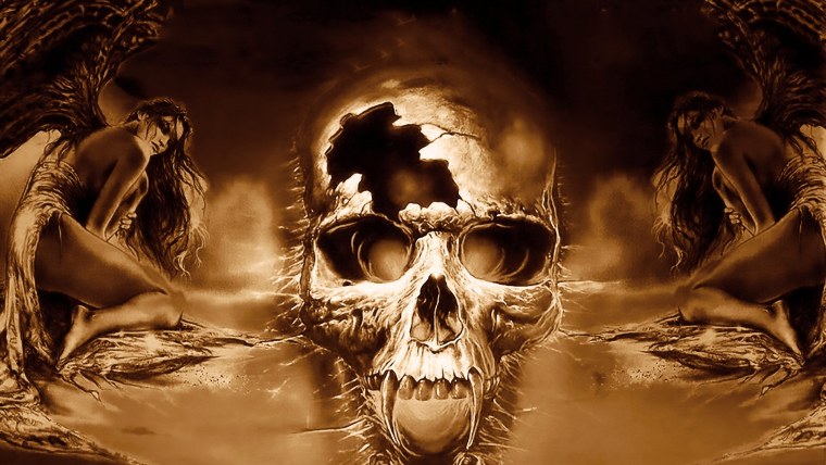 Скелет чёрно белый