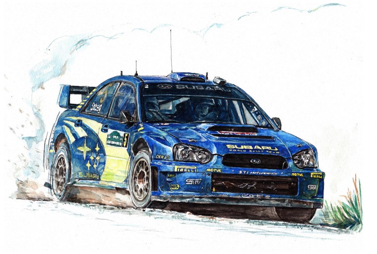 Субару WRX STI 2007 скетч