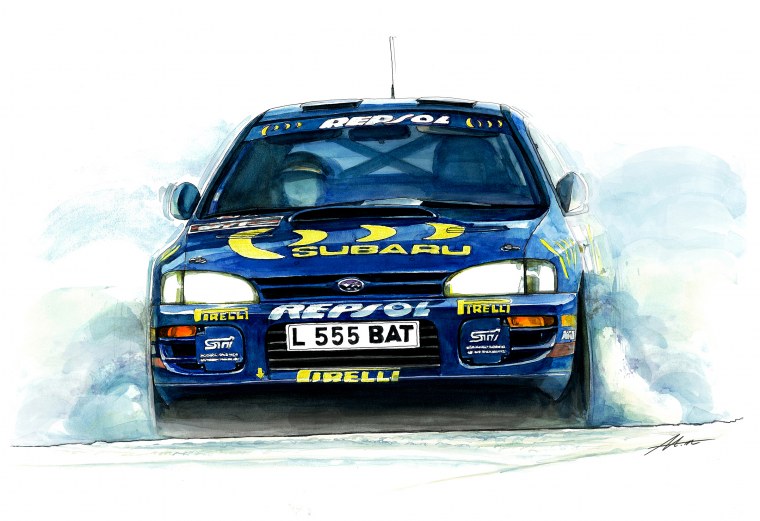 Машина в движении рисунок