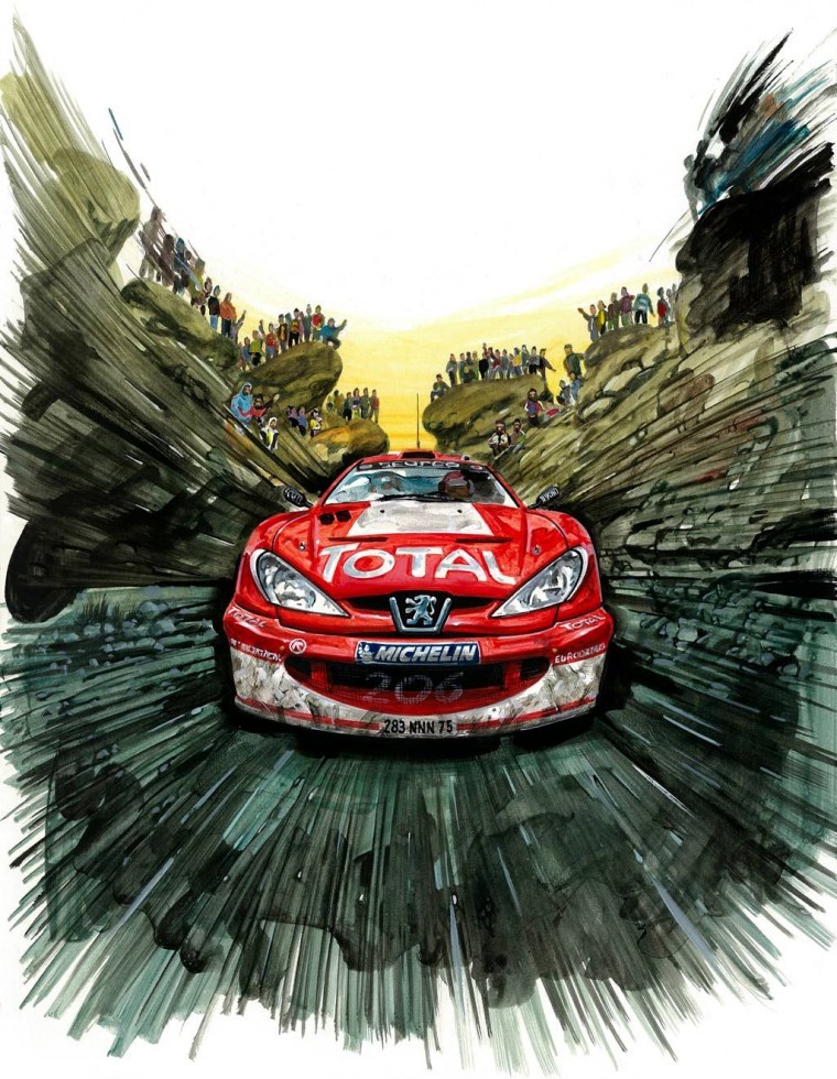 Раскраски машины ралли