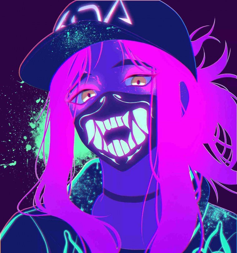 Akali k/da неон