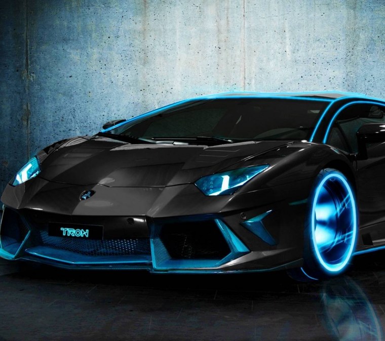 Ламборджини авентадор неоновый