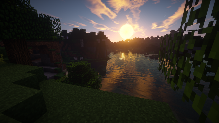 Красивый вид в МАЙНКРАФТЕ