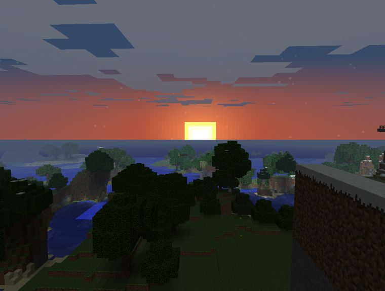 Minecraft ландшафт