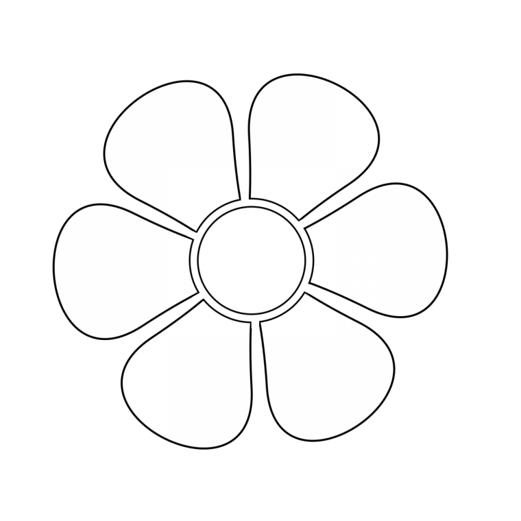 Трафарет лепестков для вырезания