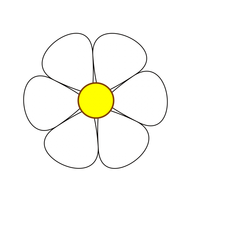 Ромашка белый лепесток