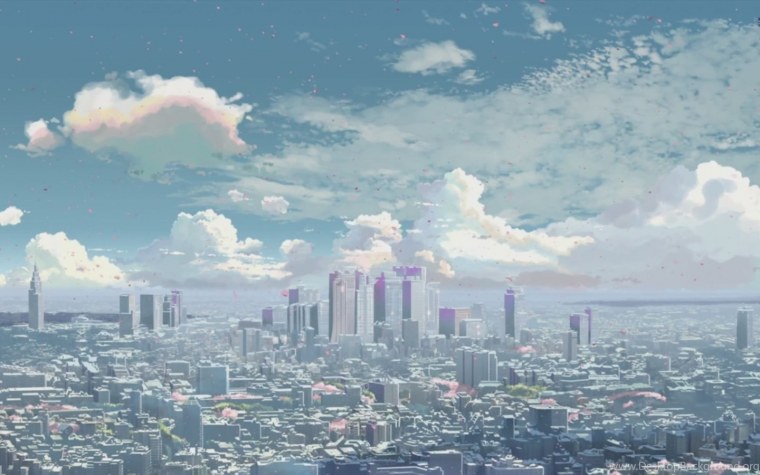 Макото Синкай город