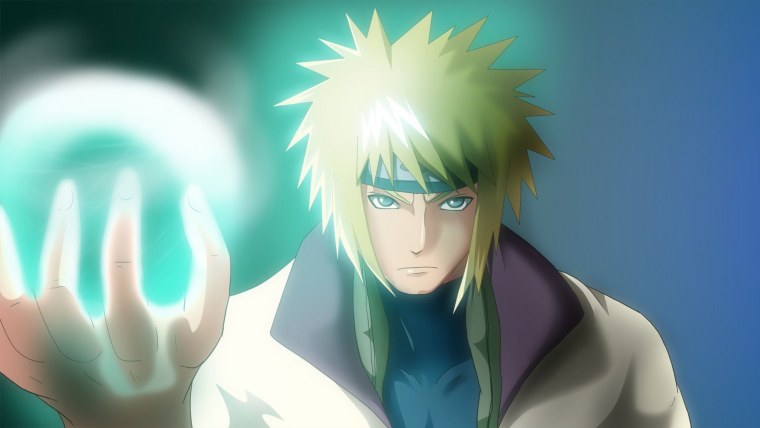 Минато Намикадзе и Наруто