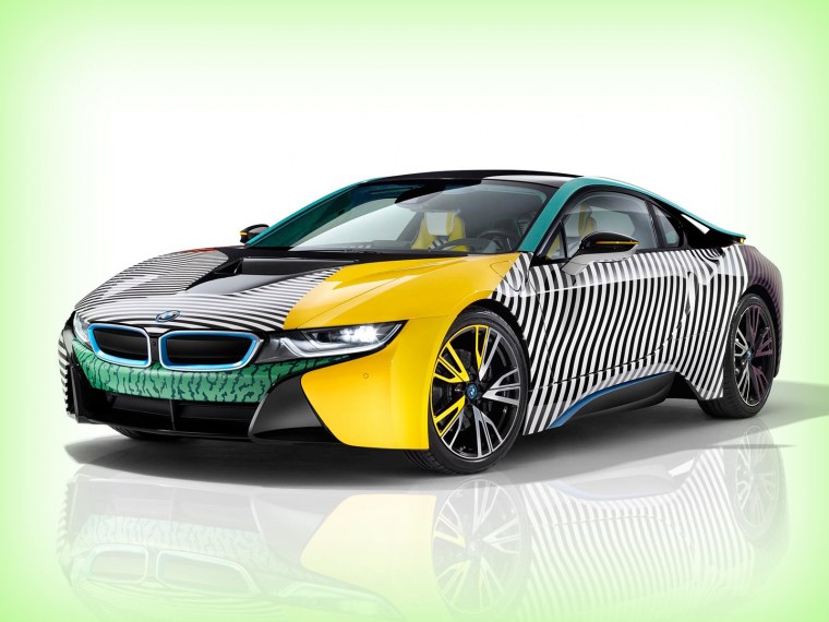 Лаймовая БМВ i8