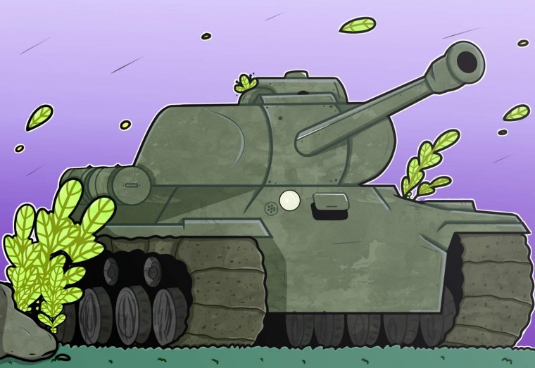 Танк мультяшный