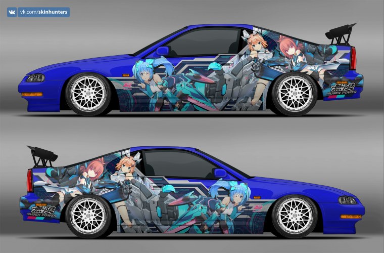 Винил на черной машине