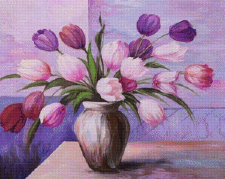 Цветы гуашью