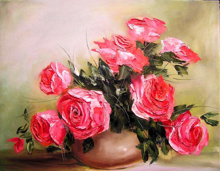 Розы в картинах Горячевой
