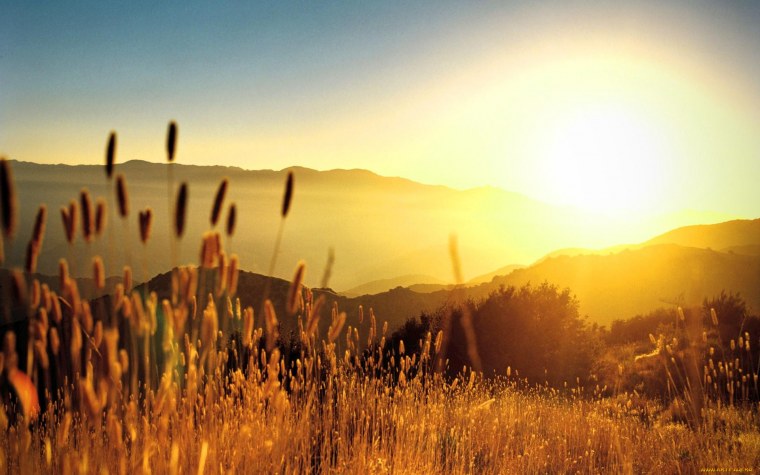 Рассвет в деревне