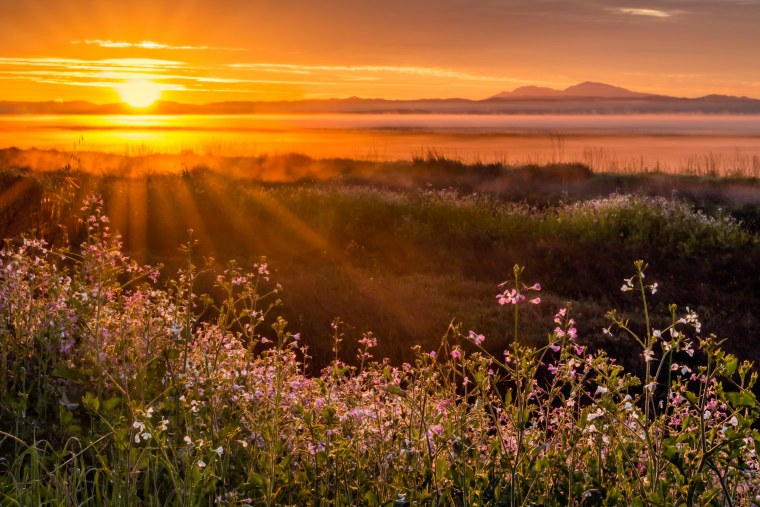 Закат в горах