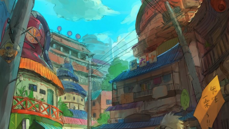 Наруто деревня Коноха