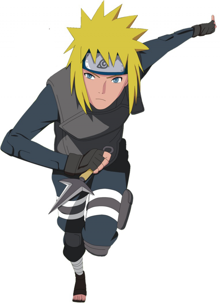 Минато Намикадзе и Наруто