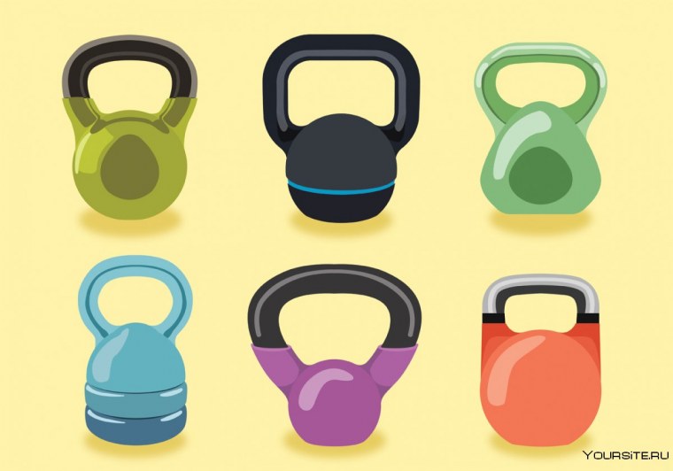 Значок гирьки