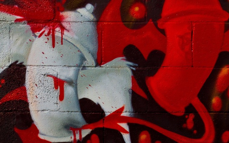 Картина красный круг