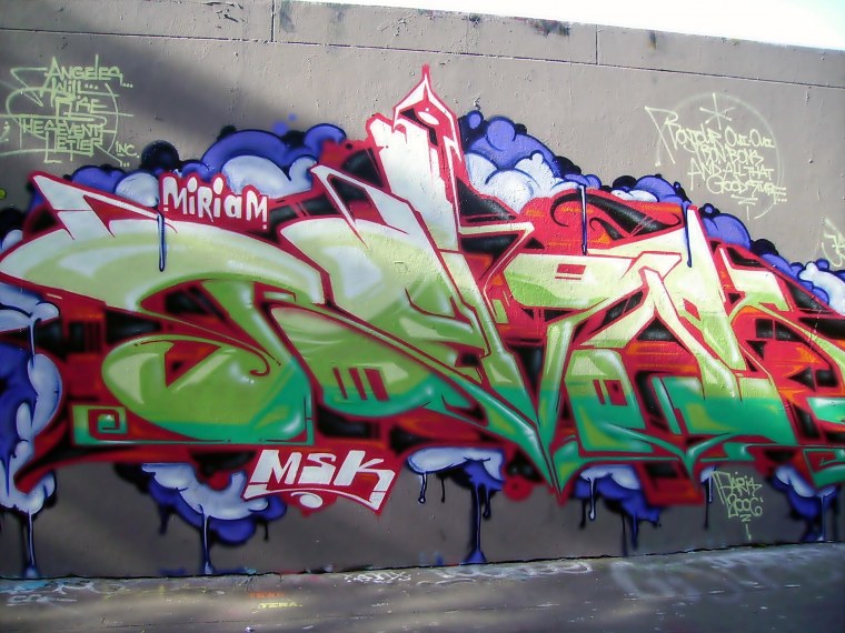 Буква f граффити