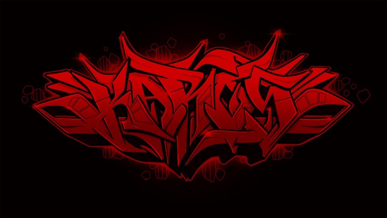 Граффити красно черное