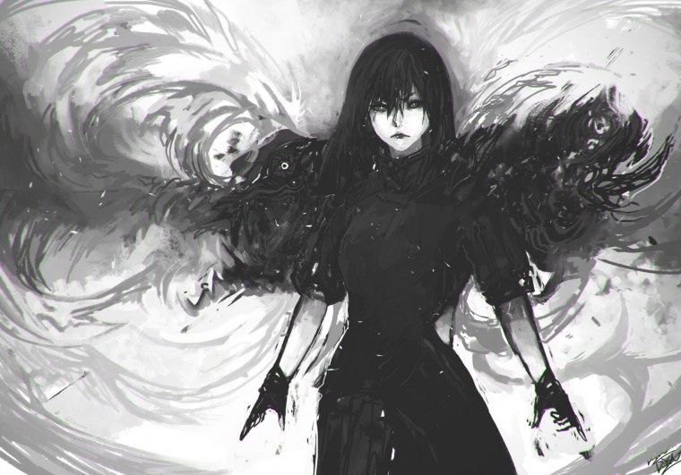 Аниме девушка смерть