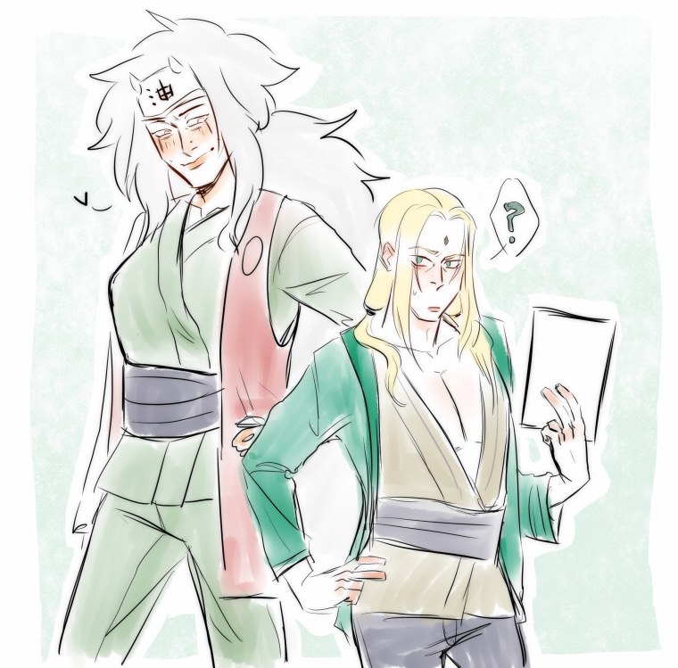 Цунаде и Джирайя 18 любовь постель