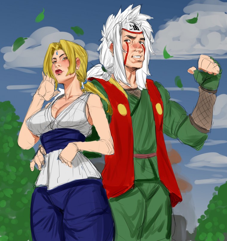 Цунаде и Джирайя