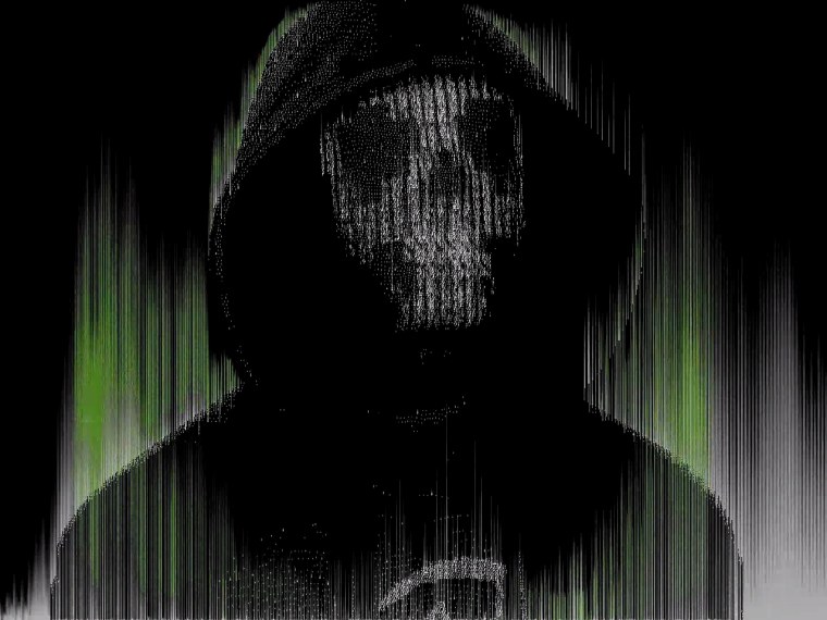 Хакер в капюшоне без лица