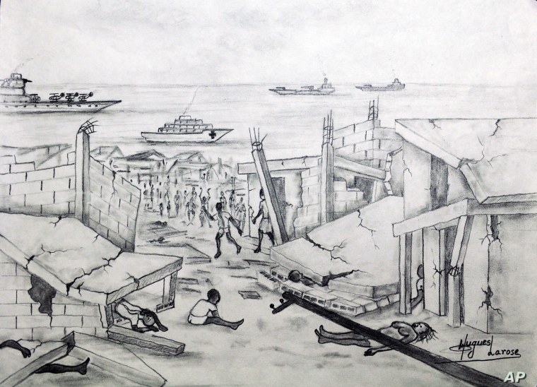 Землетрясение карандашом